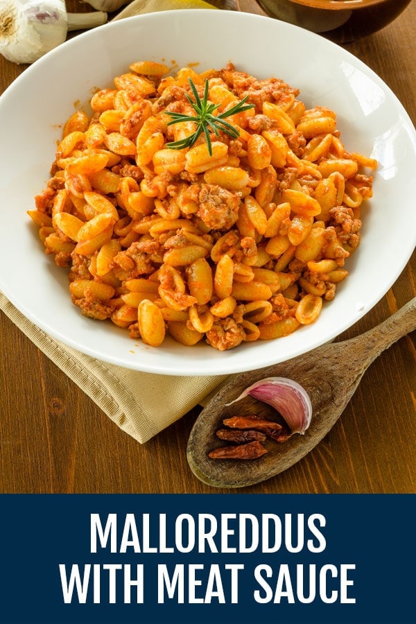 Malloreddus with Meat Sauce Recipe (Sardinian Gnocchi)