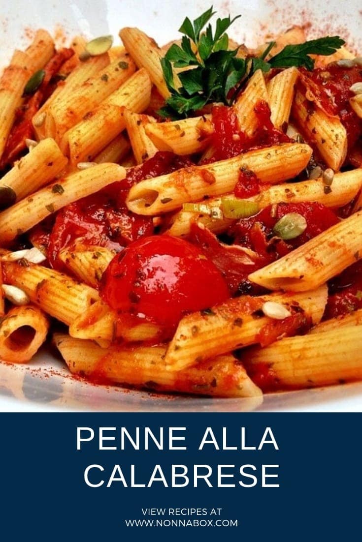 Penne alla Calabrese - Penne Pasta with Calabrese Sauce